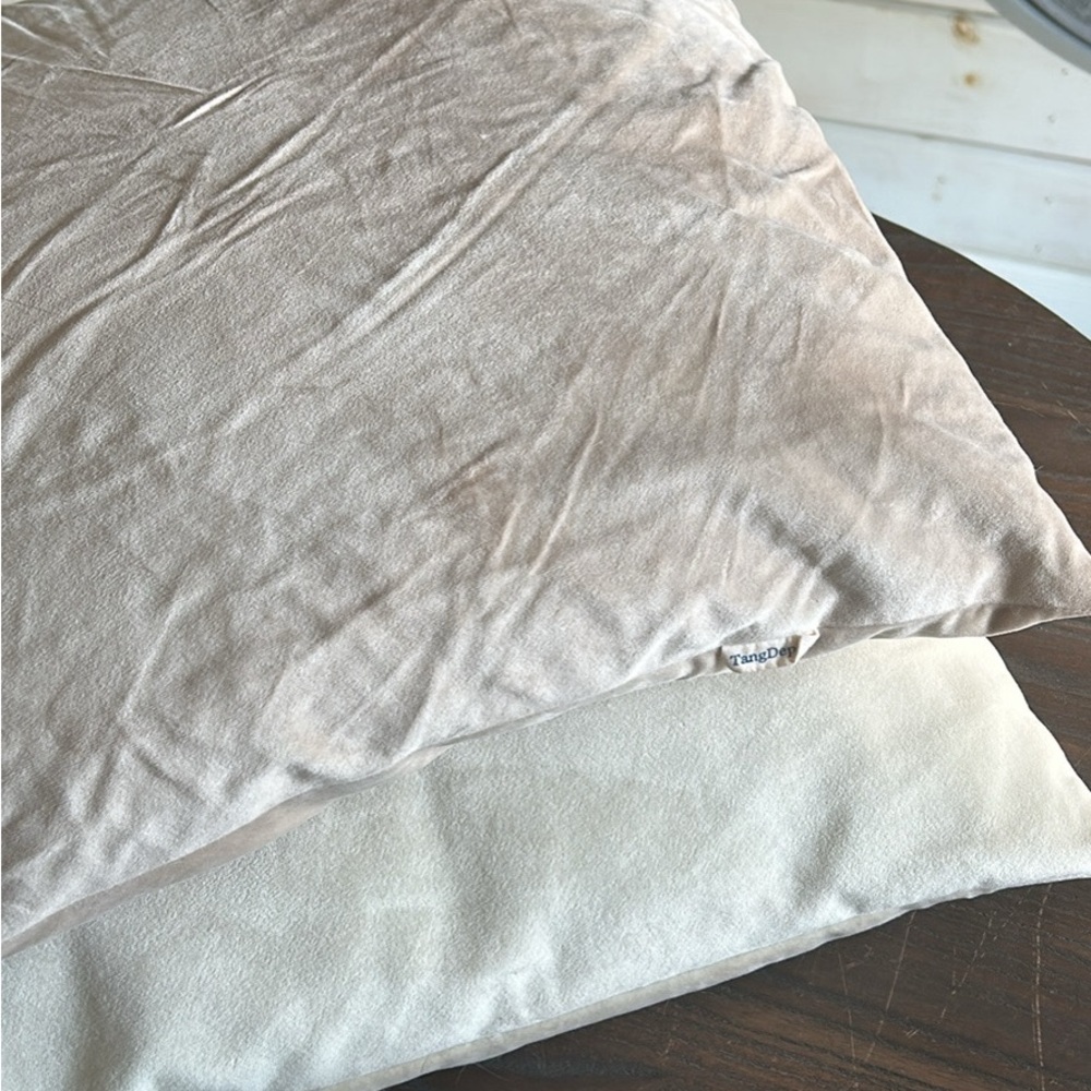 Luxurious Cream Throw Pillows
